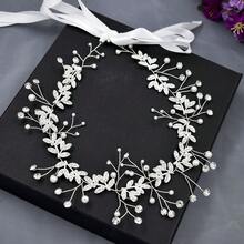 1pc Silver/Gold Tone Alloy Leaf Wedding Waist Belt, Handmade Fashionable Bridal Belt, Women's Accessory, Suitable For Wedding, Ball, Beauty Pageant And Other Occasions - Gold - View 2