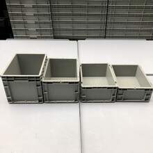 一個400 * 300 * 120mm灰色塑料歐規方形灰色pp塑料存儲物流周轉箱,大容量,承載能力強,可用於工業汽車零部件和五金儲存 - 灰色 - 查看 3
