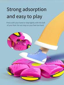 彈跳球玩具4合1套裝：跳動球/變形球/摩擦動力飛盤玩具/跳躍球遊戲,適用於青少年 - 紅色 - 查看 4