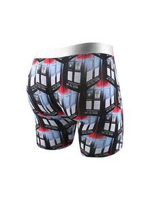 4入組男孩柔軟、透氣、快乾、抗菌、印花短褲/游泳褲 - 彩色 - 查看 6