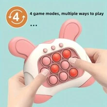 1 Pc Pink Light Up  Pro Fast Push Puzzle Game Console For Teenager Fun Electronic Game Relieve Stress Toys - Pink - View 1
