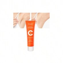 50克維生素c石榴萃取物腋下美白霜,保濕滋養,男女皆宜,適合旅行 - 黃色 - 查看 4