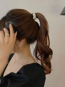 1入組女士假珍珠發夾,適用於馬尾和丸子髮型,適合日常使用 - 彩色 - 查看 2