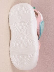 Unisex Toddlers' Closed Toe Anti-Slip Soft Sole Breathable Hook & Loop Flat Sandals For Summer - Pink - View 6