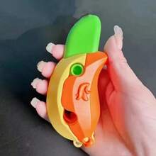 1把香蕉胡蘿蔔刀玩具,3d列印重力刀玩具,減壓玩具,聖誕萬聖節生日派對禮物,cosplay道具 - 彩色 - 查看 7