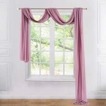 1pc 75x600cm Wedding Arch Draping Fabric Panel Decorated With Rose Pink Ombre Tulle, Perfect For Wedding Ceremony Reception Backdrop Decoration And Party Decorations - Dusty Rose - View 7