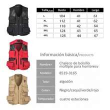 Chaleco De Seguridad Ingeniero Supervisor Alta Calidad - Rojo - Ver 2
