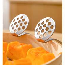 1只不鏽鋼土豆泥搗碎器,食物壓榨器,嬰兒輔食工具 - 白色 - 查看 9