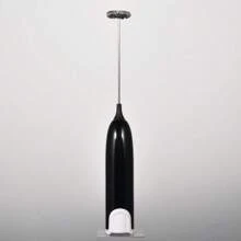 1入手提式2aa電池電動打奶器,廚房飲品泡沫製造機,攪拌器,適用於威士忌/咖啡/卡布奇諾/拿鐵之用,不含電池 - 黑與白 - 查看 4