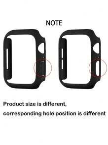 1pc Hollow Out Watch Case + 3pcs Water Absorbent Film Set Suitable For 38/40/41/42/44/45/49mm Apple Watch Ultra/Se/8/7/6/5/4/3/2/1 - White - View 4