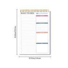 A5  1 Piece Undated Day Planner Sturdy Hard Back Gold Spiral Binding Office School Student, New Year Gift Protective Plastic Cover - Dark Green - View 2