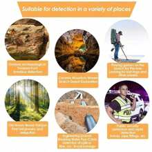 Detector De Metal Md-5090 A Prueba De Agua Subterráneo, Con Puntero Gp Para Una Ubicación Precisa, Herramienta De Caza Profesional Para La Prospección De Oro - Amarillo - Ver 7