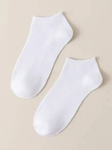 30雙女士白色休閒低口襪,適用於日常和商務場合 - 白色 - 查看 2