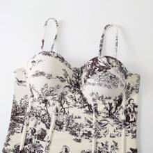 Maiô estilo europeu e americano modesto com saia de uma peça para emagrecimento, ideal para praia, spa, natação, serve para o tamanho normal no verão