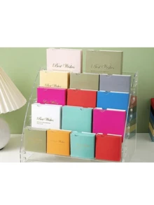 1pc Suspended Paper Box With Scratch-Resistant Sleeve, Dustproof Insert And Customizable Logo Printing For Jewelry Packaging - Green - View 4