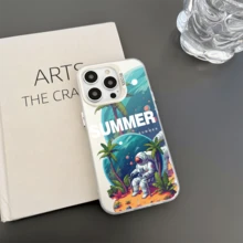 1入組通用型太空人防滑防震手機殼，適用於iPhone 7/8/11/12/13/14/15/X/Xr/Xs/Plus/Pro/Pro Max/Se2 - 銀色[0] - 查看 4