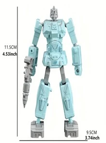 1pc Creative Transforming Robot Stationery Ballpoint Pen, For Kids And Students, Perfect As A Fun Gift - Transformation Pen-orange - View 7