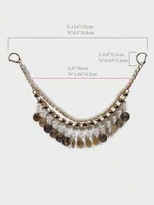 新款時尚金屬鏈接,適用於衣物、背包、鞋子、帽子、針織衫和盒子diy - 白色 - 查看 9