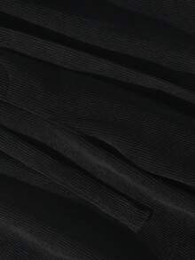 Men's Solid Color Outdoor Velvet Leisure Pants - Black - View 4