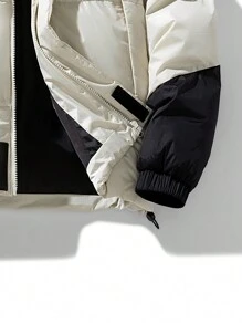 Jaqueta Masculina Patchwork Dupla Cor - Damasco - Visão 5