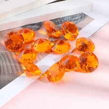 12pcs Multi-Color Acrylic Pirate & Plastic Gemstones For Party Decoration, Table Decoration, Vase Filler, Aquarium
