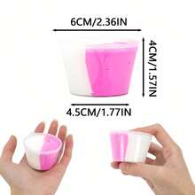 80ml蓬鬆玩具組套軟粘土輕質膠泥味道香精魅力膠粘土消壓造型玩具用黏土 - 彩色 - 查看 2