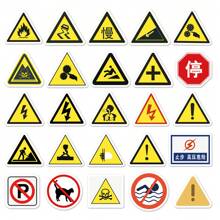 50 Road Signs Cartoon Stickers Luggage Laptop Suitcase Car Waterproof Graffiti Stickers - Multicolor - View 2