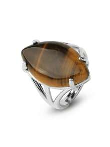 1 件装水晶戒指天然石戒指,适合女士男士可调节愈合玫瑰石英青金石蛋白石绿松石指环新年情人节珠宝礼物 G574,妈妈,母亲,母亲节,礼物