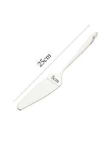 Espátula para Cortar Bolo Torta e Pães de Aço Inox 401 Multiuso Universal - TOP - Cinza - Visão 3