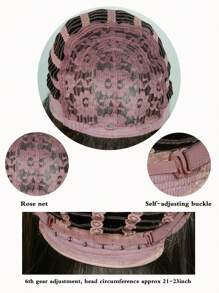 16 Inch Long Straight Brown Wigs Synthetic Wigs With Bangs Women's Wigs For Daily Use Party Or Cosplay Taking Photos - Piano Color - View 7