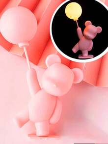 LaVenty Bear Heart Cake Topper Love Cake Decoration Valentine'S Day Cupid Cake Topper - Pink - View 6