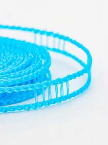 1pc 5m Anti-Slip & Windproof Clothesline, Outdoor Balcony Fence Style Drying Rope - Blue - View 6