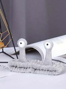 1 件裝卡通眼睛法利天鵝絨立體蝸牛眼睛頭帶,可愛毛絨蝸牛捲曲髮帶髮帶甜美女孩可水洗髮帶,浴室小工具,浴室實用可愛卡通髮帶 - 彩色 - 查看 7