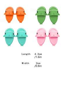 1 Par Lindo Zapato En Forma De Tiburón De Dibujos Animados Para Hámster Y Otros Animales Pequeños, Elección De Color Aleatorio - Multicolor - Ver 5
