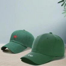 綠色棒球帽,男女皆宜,適用於休閒和戶外運動活動 - 彩色 - 查看 6