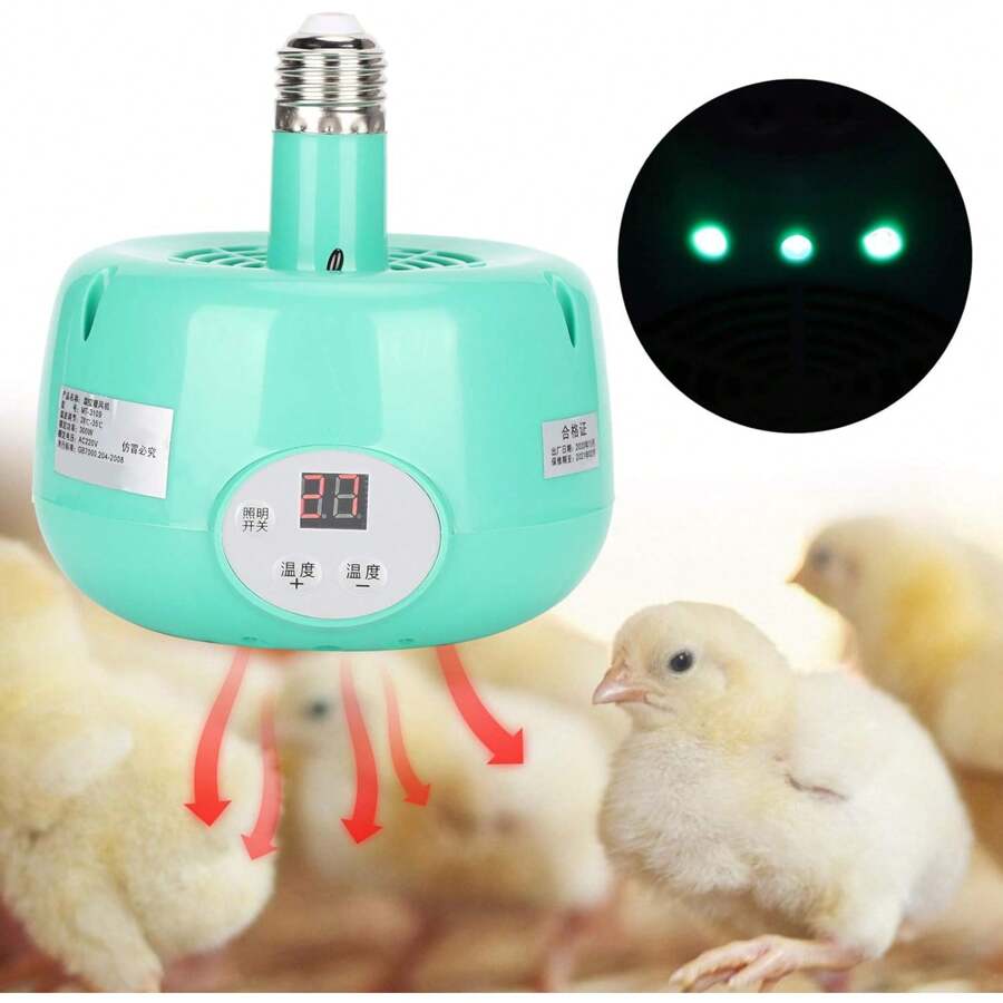 Poultry Heat Lamp, Pet Heat Lamp E27 Bulb Cultivation Heating Lamp Keep