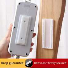 10入組壁掛式電源板固定器,自黏式桌面插座固定器,適用於家居裝飾和電線管理（隨機風格） - 白色 - 查看 1