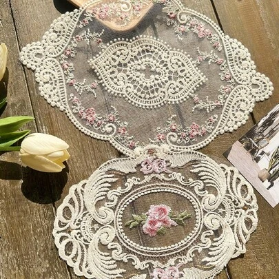 1 Miếng Pháp Vintage Ren Đĩa nhỏ Đối với Bàn , Sofa , Đầu giường , Tủ , Đồ trang trí