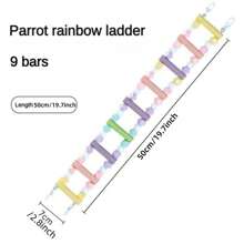 Parrot Climbing Ladder, Swing, Chewing Toy, Perch, Stand With Various Sizes For Birdcage - Multicolor - View 3