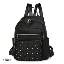 男女休閒背包,聖誕禮物,多個口袋,大容量耐磨背包,適合通勤旅行,女士背包單肩包斜挎包手機包時尚背包多用途設計 - 彩色 - 查看 14