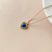 1個歐美風格合金材質多色愛心吊墜女士項鍊,情人節禮物 - NQW1115 - 查看 7