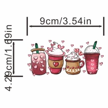S/l情人節字母熱轉印設計,熱熨貼標籤可以水洗,適用於衣服、手提包、牛仔褲和裝飾 - 多色 - 查看 1