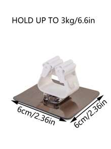 1pc/3pcs/5pcs/10pcs Strong Traceless Mop Holder, Bathroom & Kitchen Wall Mounted Broom Hanger - Pink - View 5