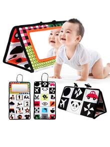 立即下單,即贈送1入新款有趣的鏡子玩具汽車後座可摺疊掛飾,帶有視覺訓練圖案 - 彩色 - 查看 5