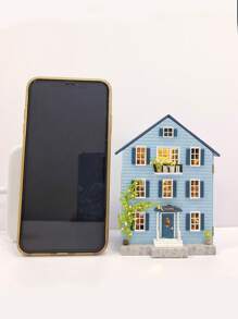 1pc 1:32 Scale Diy Dollhouse Model, Molan House Style, Town Series, Miniature Toy Model, Requires Manual Assembly, Can Be Used Alone Or Assembled With Others - Multicolor - View 3