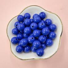 50顆10mm時尚純色亞克力圓珠,diy手鍊項鍊耳環首飾製作 - 10mm/50個 - 查看 25