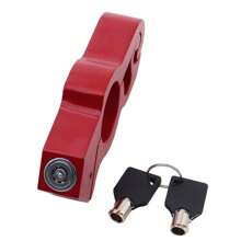 1 Miếng Đỏ  Xe đạp Khóa , Nhôm phổ thông Hợp kim Chống trộm Chất rắn Khóa Với Đối với Xe máy Và Xe tay ga - Đỏ - Xem 3