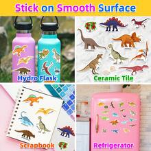 1 Set Reusable Sticker Book, Cute Dinosaur Jelly Sticker Activity Book For Girls Boys Road Trip Airplane Train Travel Essentials, Reusable Waterproof Quiet Book For Parents - Multicolor - View 3