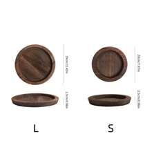 1PC Rustieke Houten Dienblad Kaarsenhouder Kleine Decoratieve Plaat Pilaar Kaarsen Dienblad Voor Boerderij Koffie Aanrecht Organizer Woondecoratie Beste Geschenken Verjaardagsborden Keuken Keuken Decor Dienbladen Fruit Dienblad Dienblad Decor