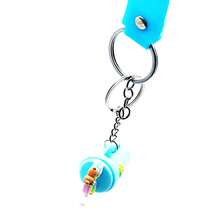 1個新款設計彩虹可愛泡泡茶杯鍵匙圈,袋子配飾 - 藍色 - 查看 6